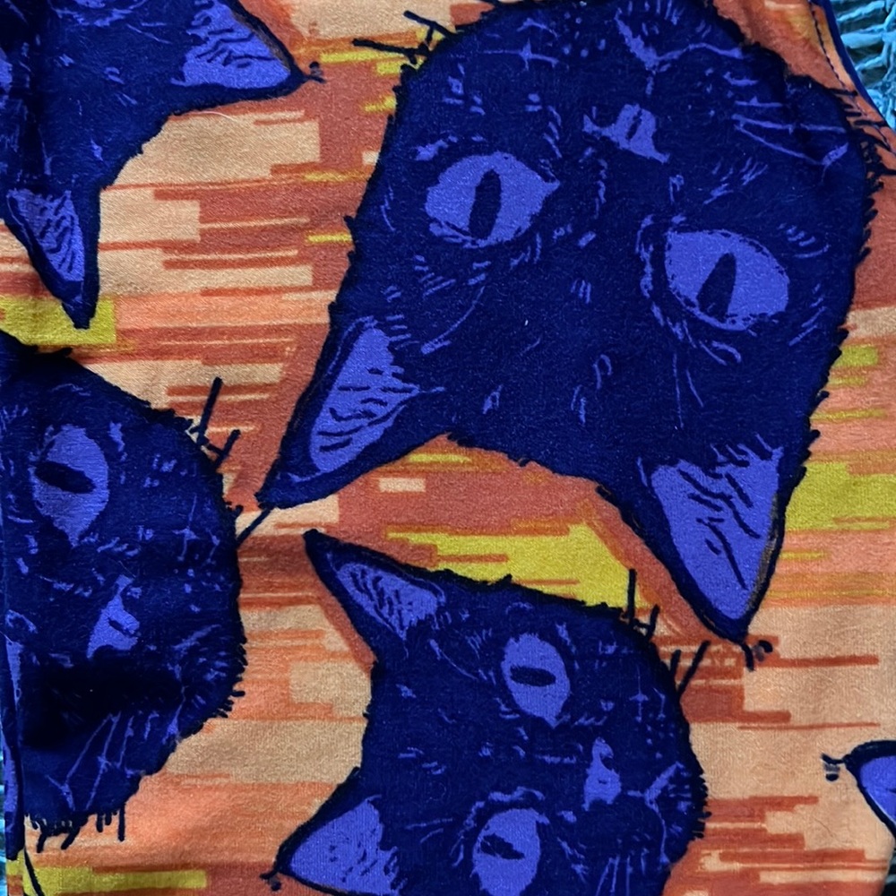 Lularoe Halloween kitty tween leggings
